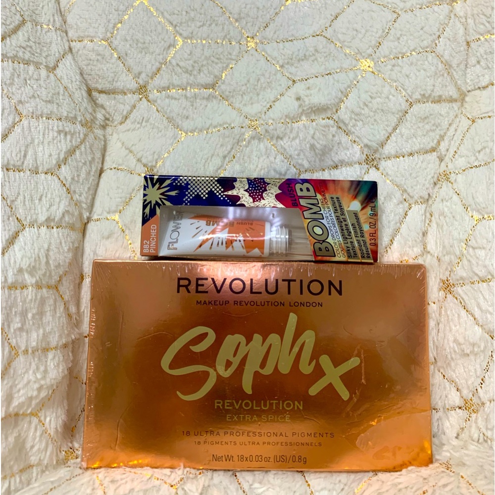 Eyeshadow and Blush.